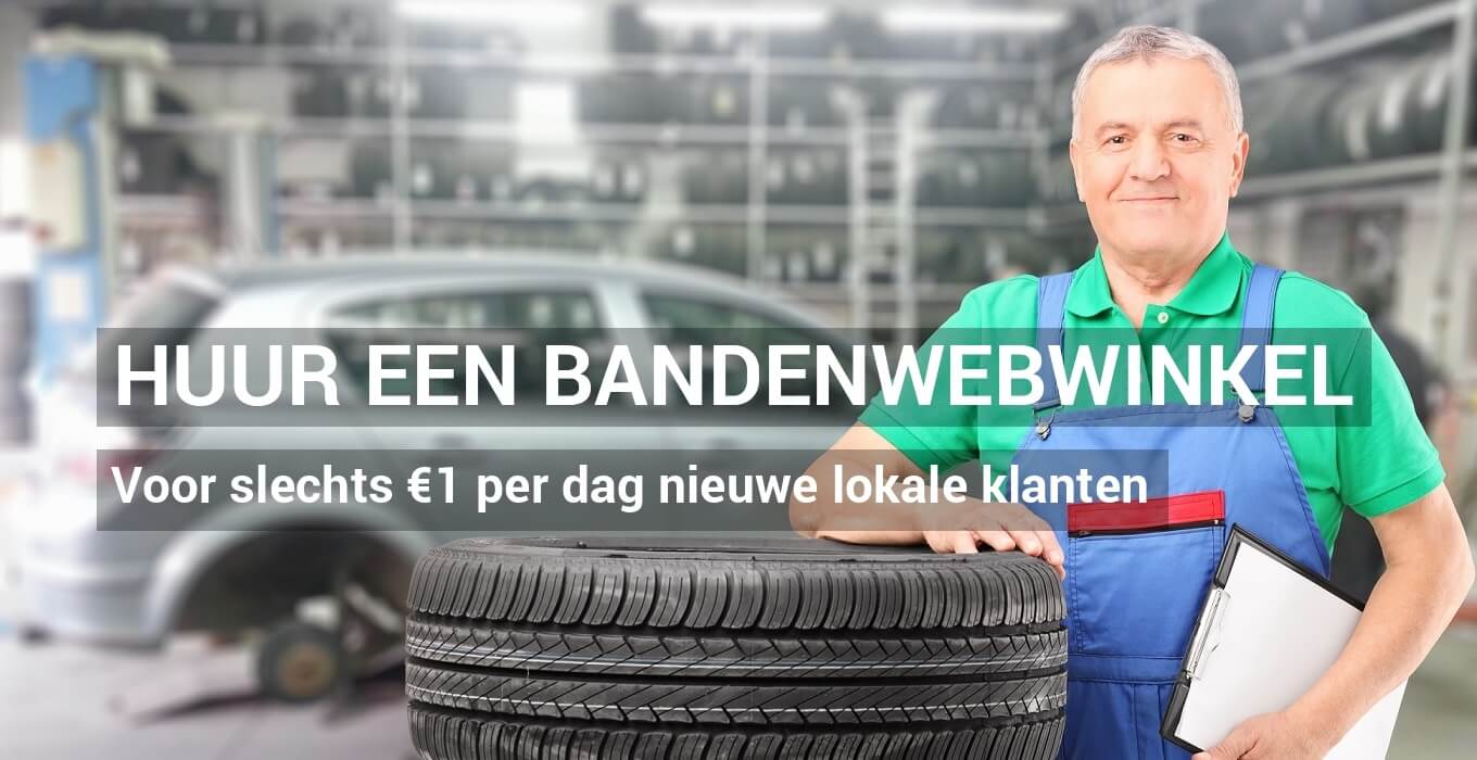 Huur uw eigen bandenwebwinkel